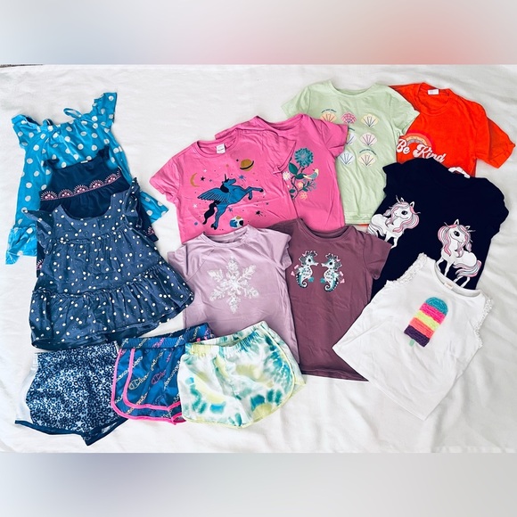 HUGE girls 14 piece SUMMER bundle 6-7 - Picture 1 of 16